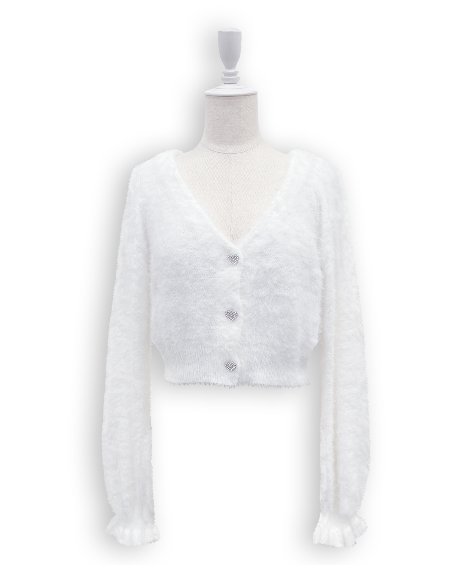 フェザーニットカーディガンキャミセット