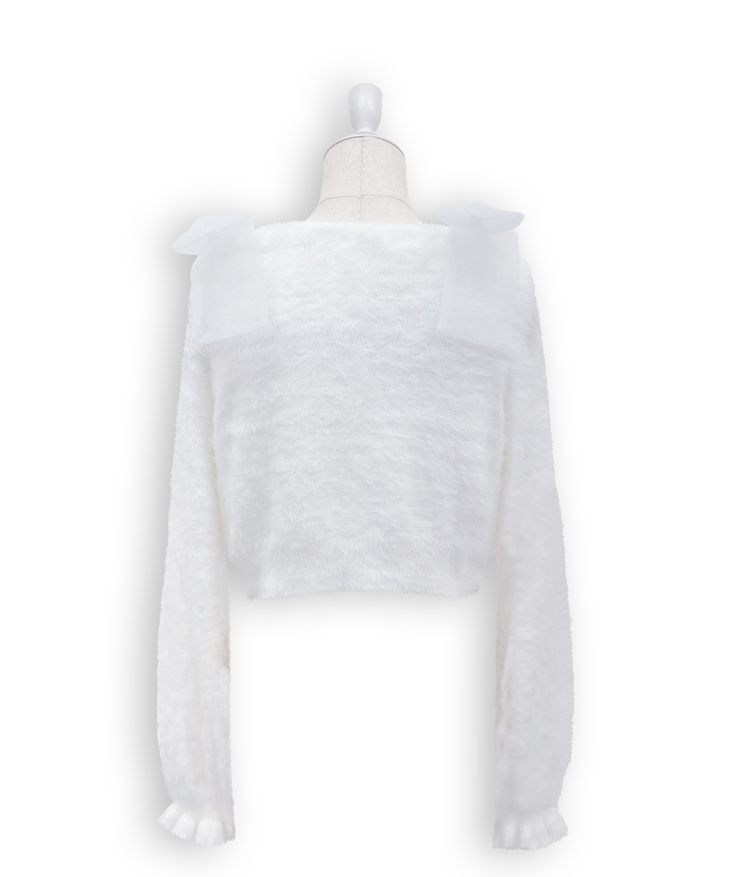 フェザーニットカーディガンキャミセット