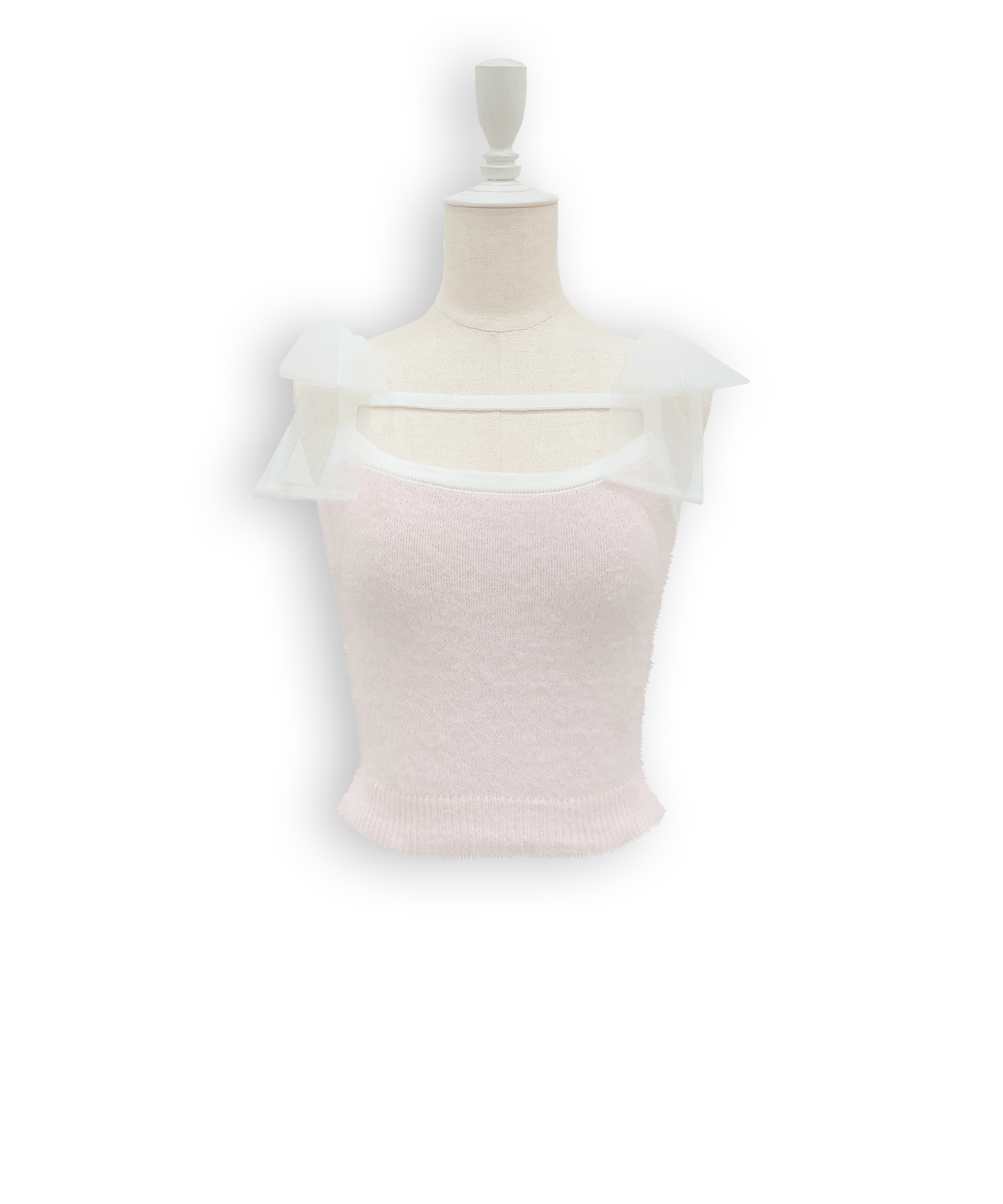 フェザーニットカーディガンキャミセット