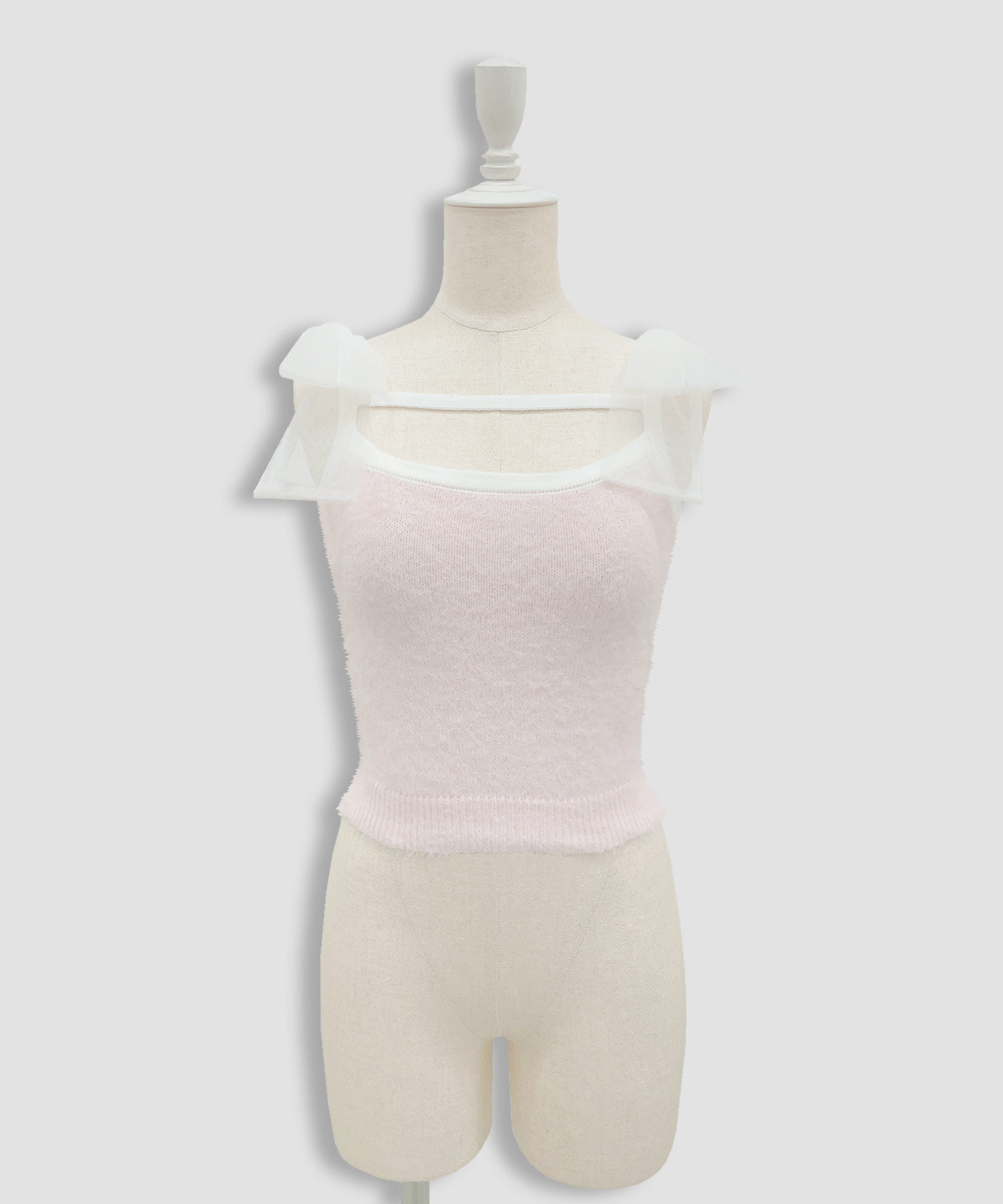 フェザーニットカーディガンキャミセット