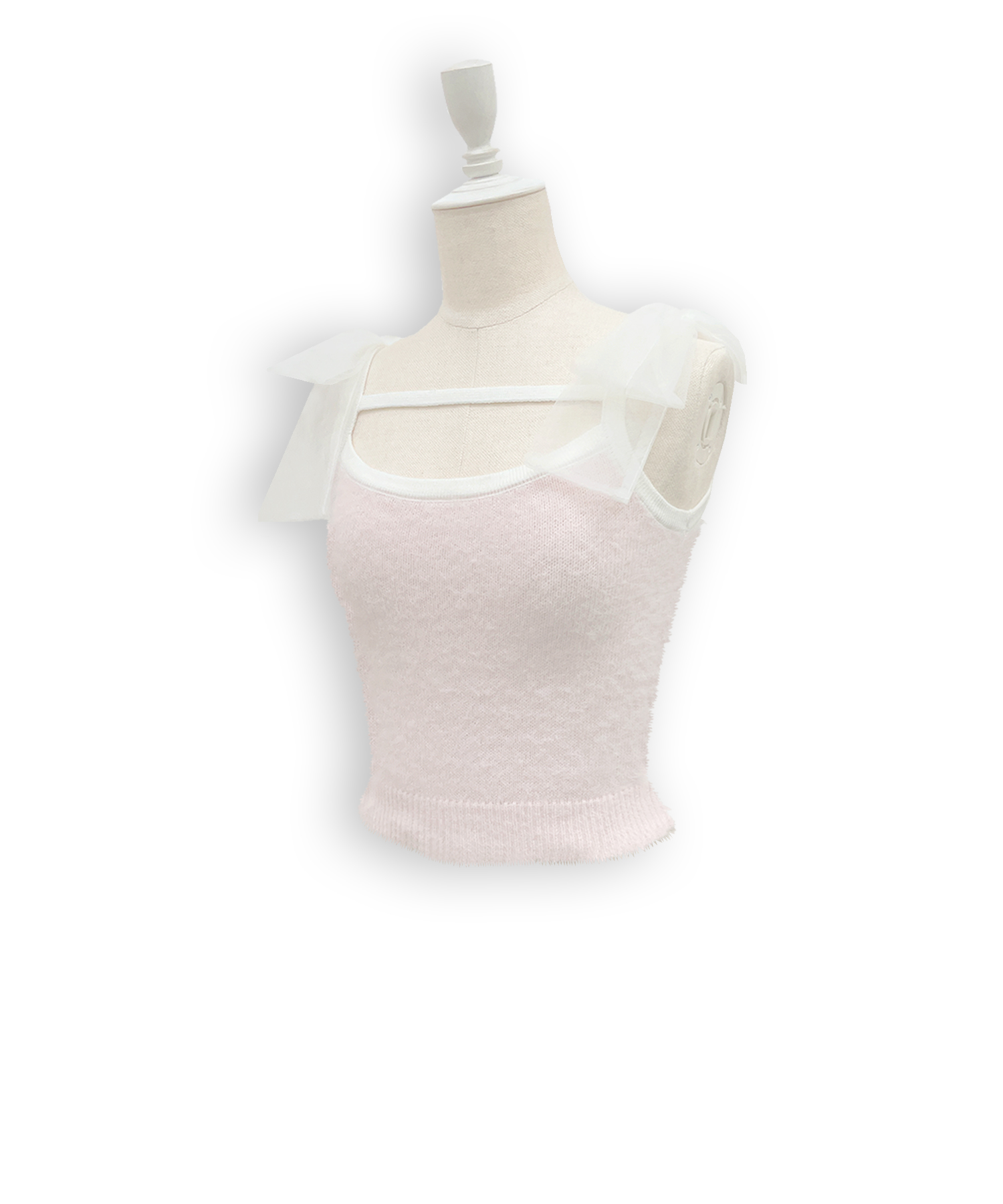 フェザーニットカーディガンキャミセット