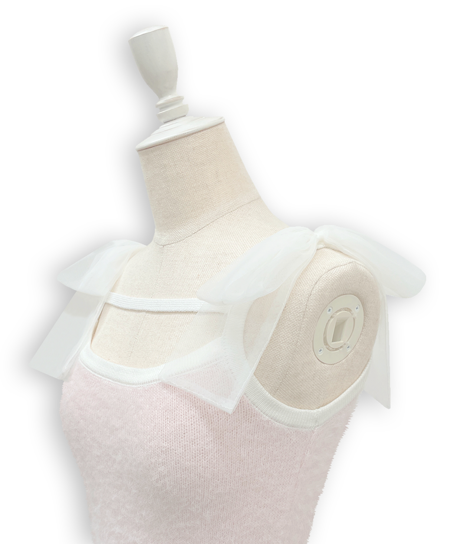 フェザーニットカーディガンキャミセット