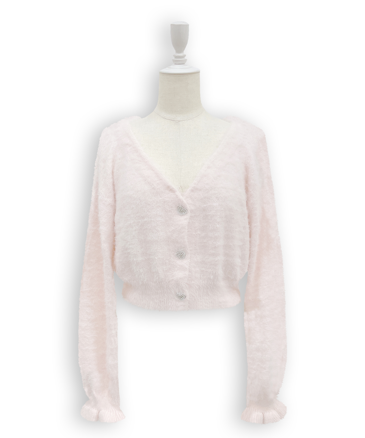 フェザーニットカーディガンキャミセット