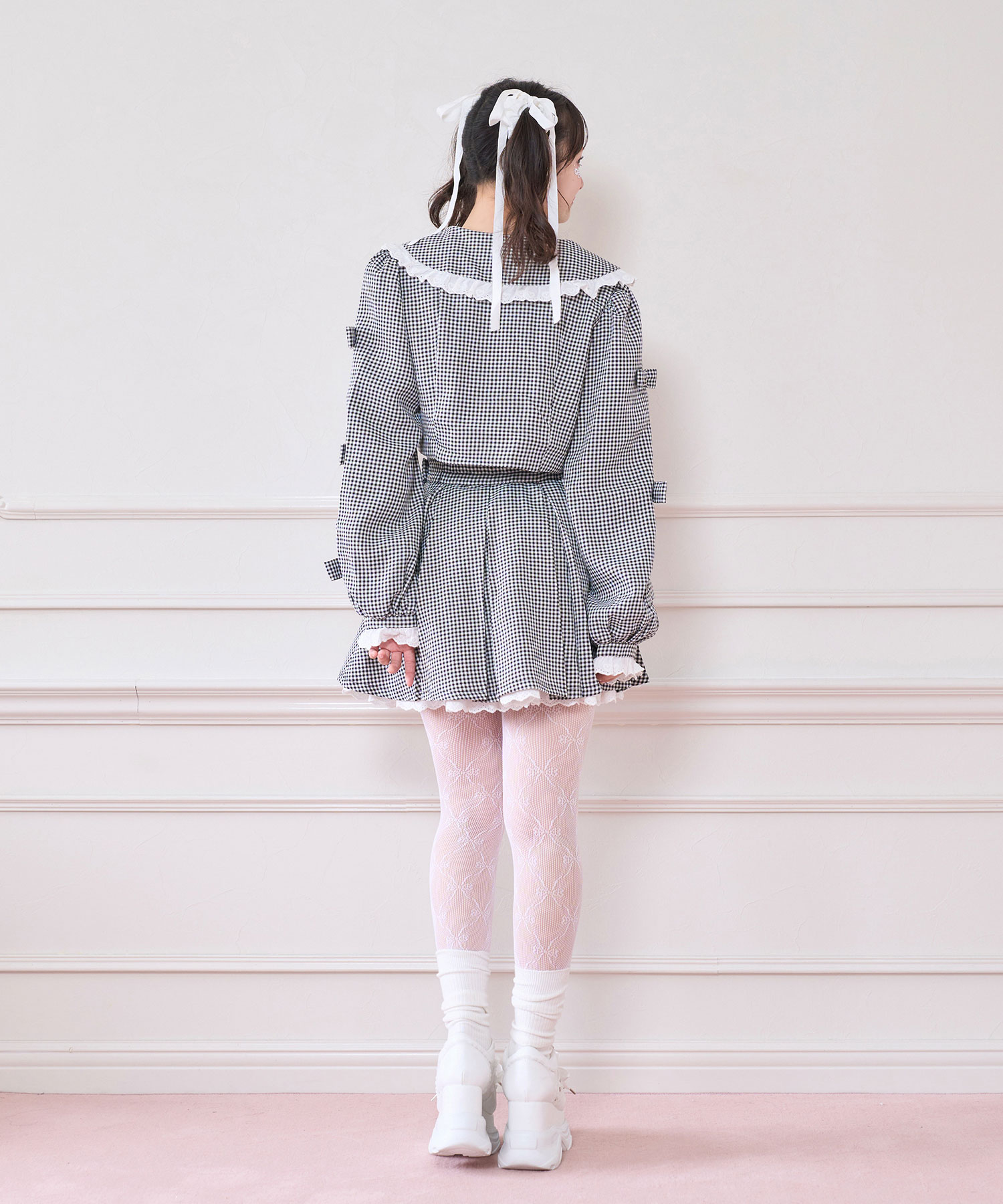 ANAYI バルファスレースニットリブセットアップ ANAYI バルファスレースニットリブセットアップ