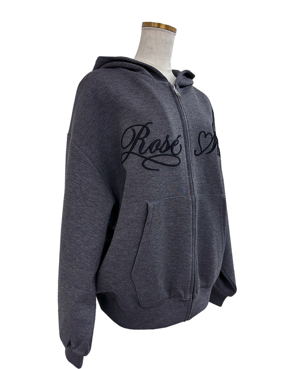 Logo 3d embroidery hoodie