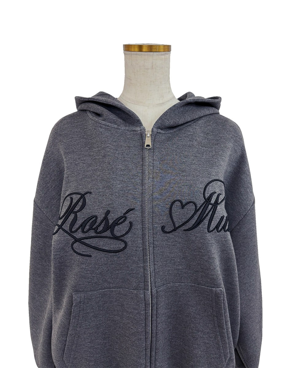 Logo 3d embroidery hoodie