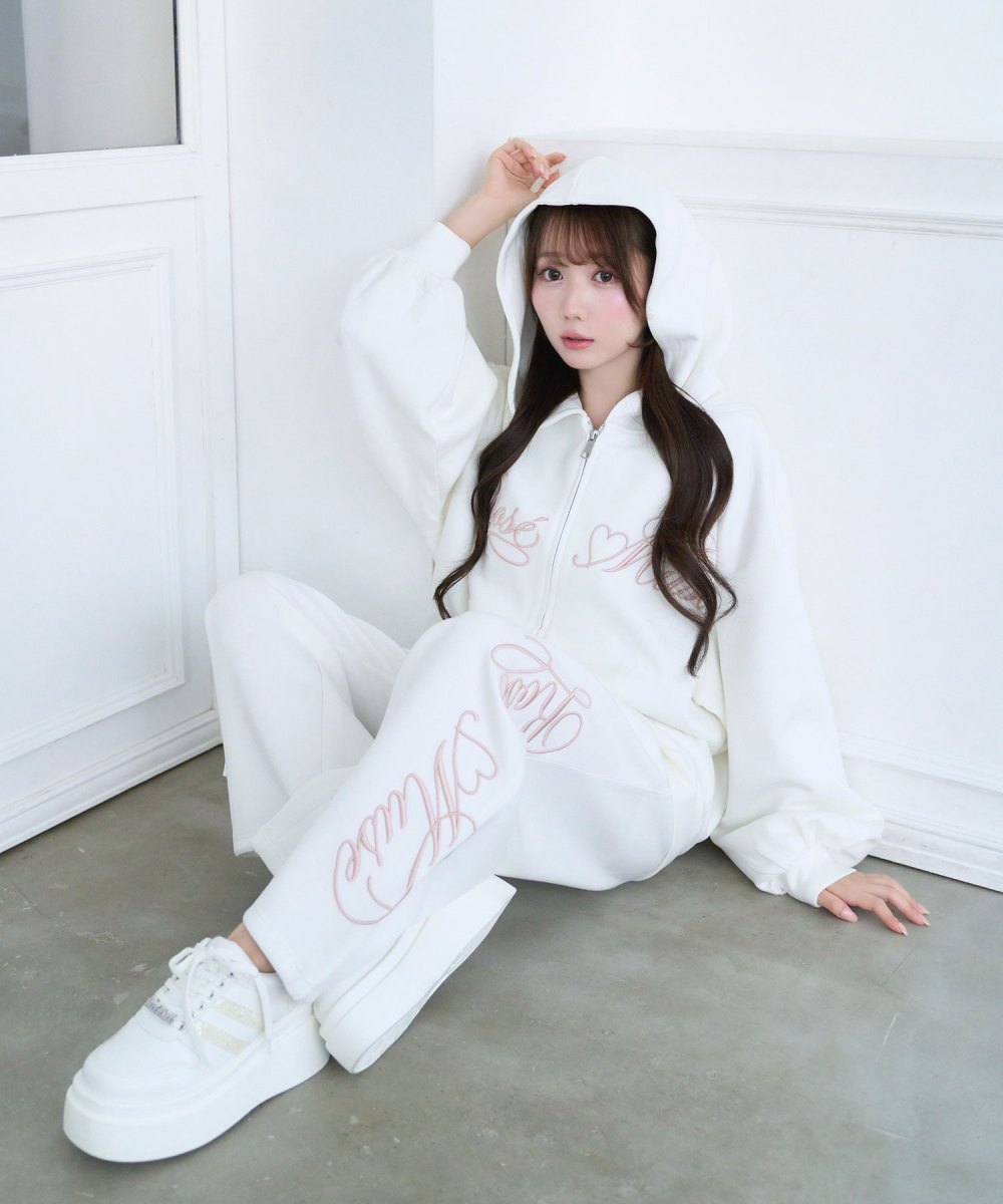 Logo 3d embroidery hoodie