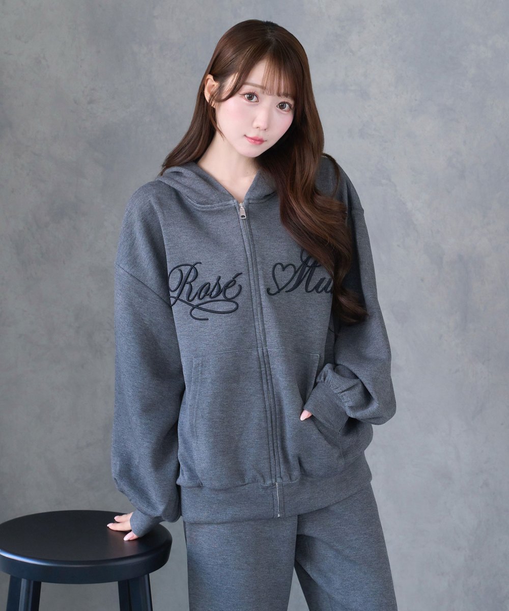 Logo 3d embroidery hoodie