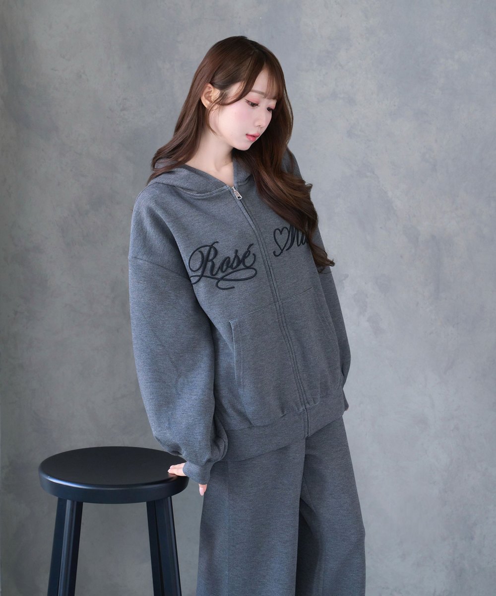 Logo 3d embroidery hoodie