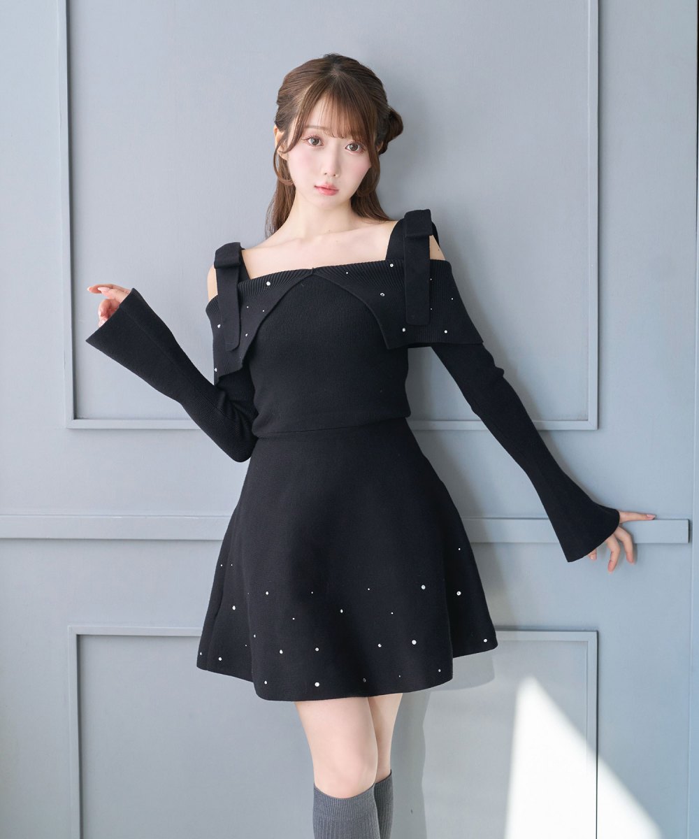 Bijou knit mini onepiece