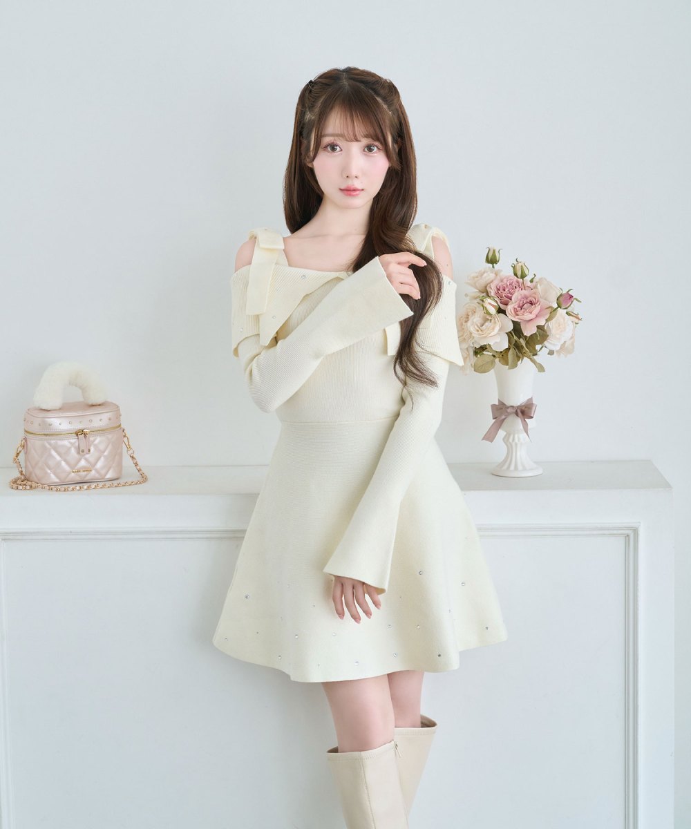 Bijou knit mini onepiece
