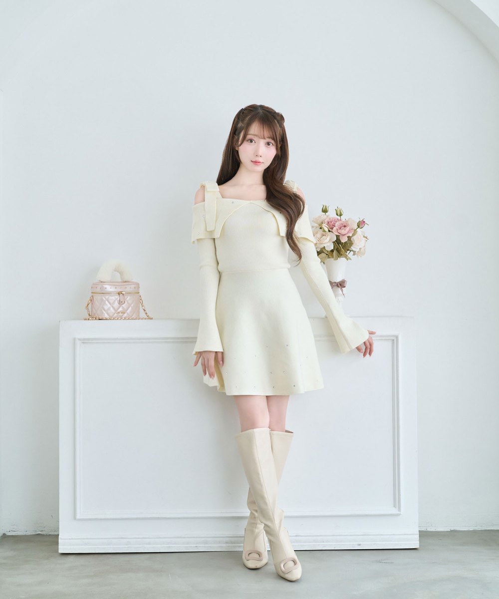 Bijou knit mini onepiece