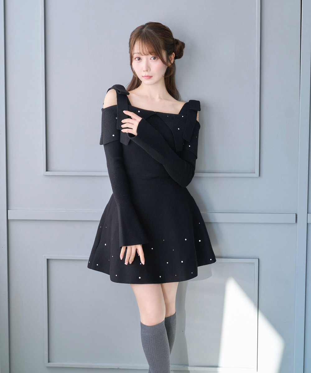 Bijou knit mini onepiece