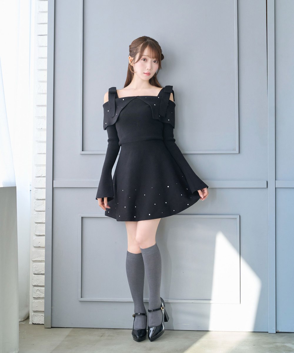 Bijou knit mini onepiece