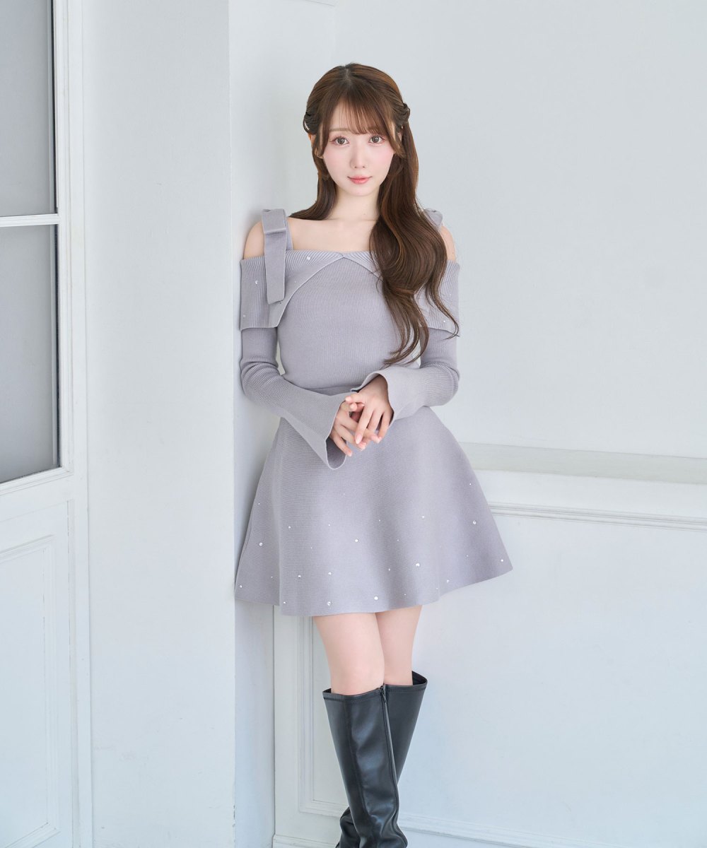 Bijou knit mini onepiece