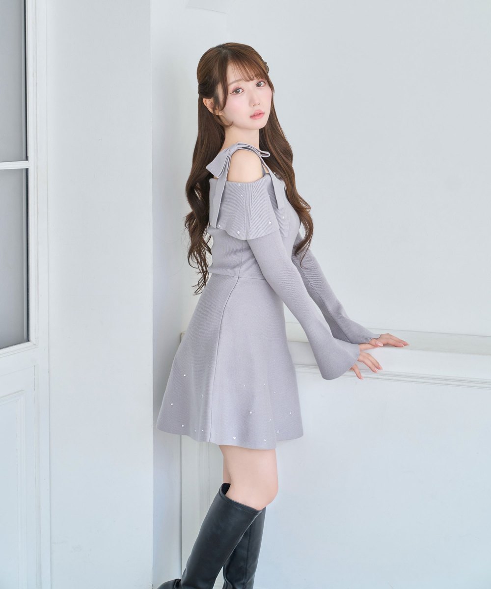 Bijou knit mini onepiece