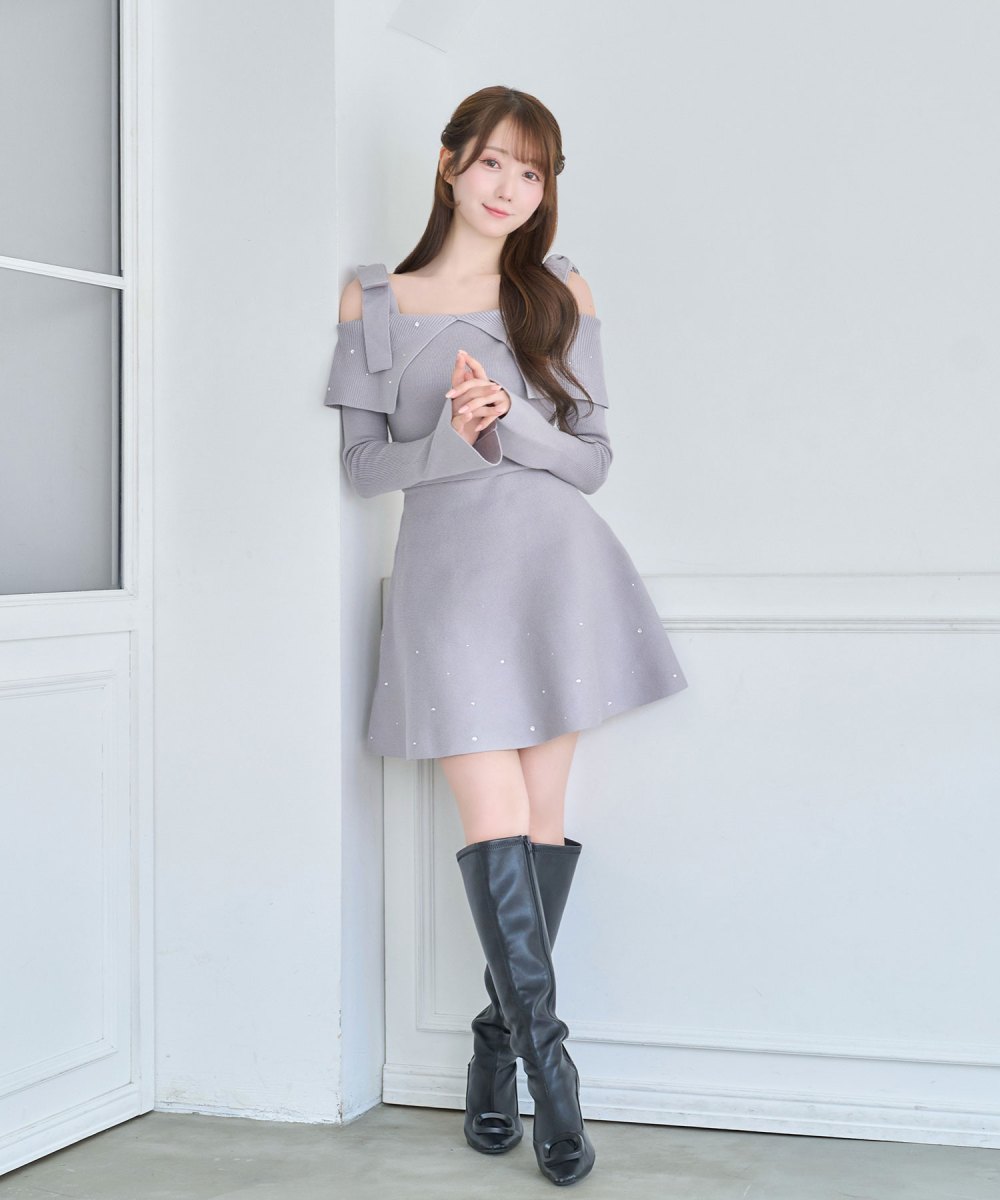 Bijou knit mini onepiece