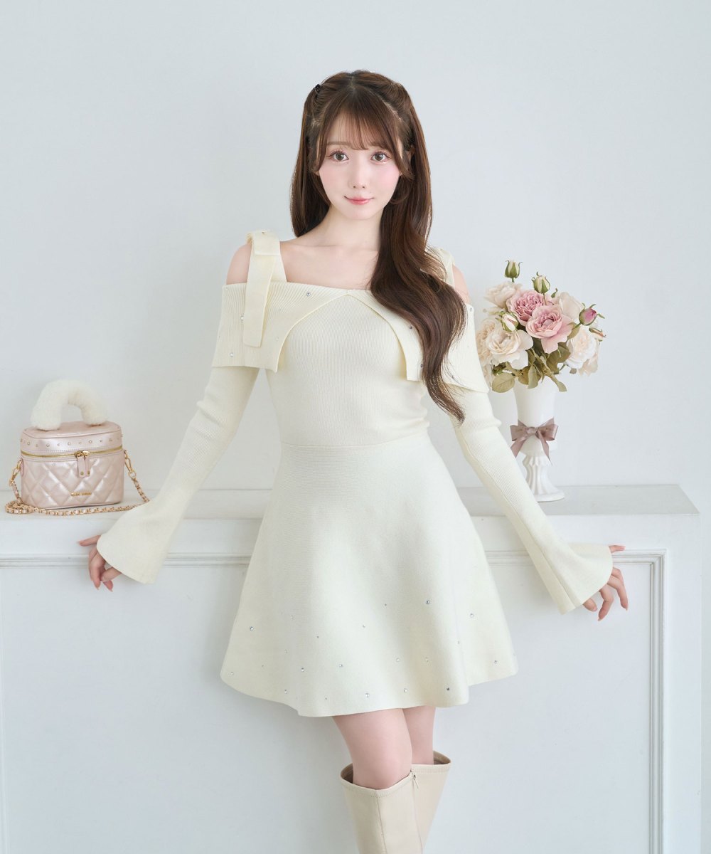 Bijou knit mini onepiece