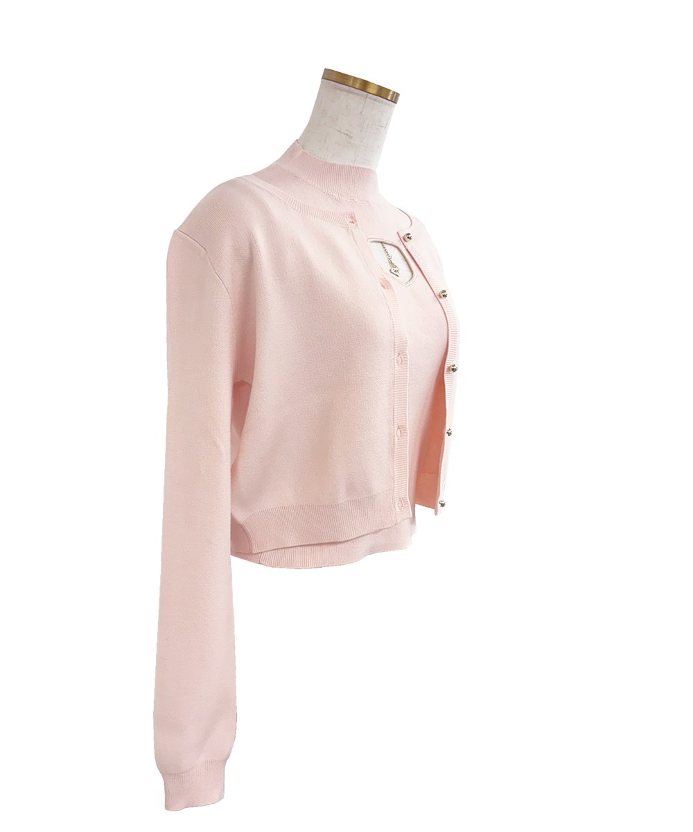 Chest charm Ens. knit tops