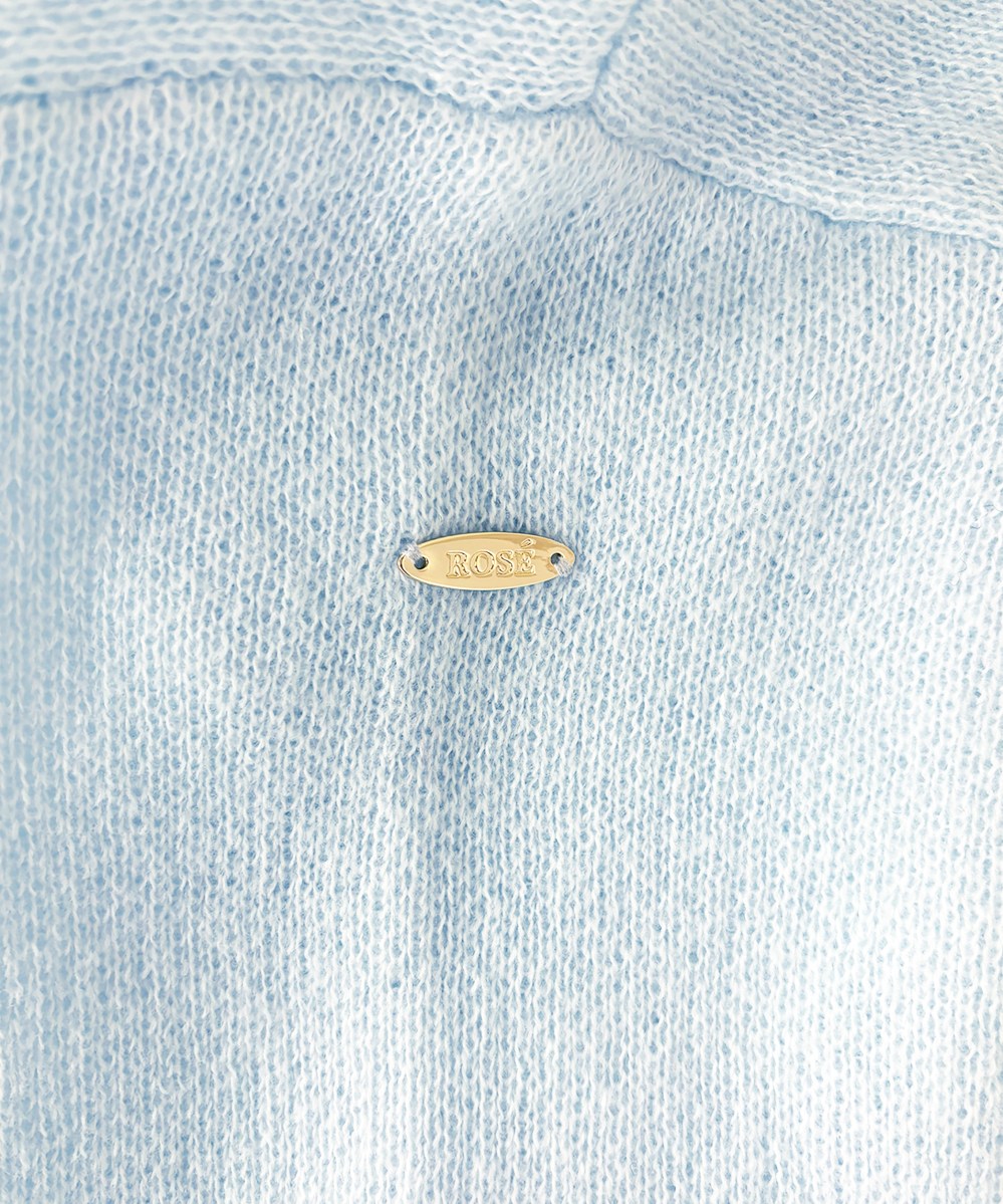 Mohair knit hoodie