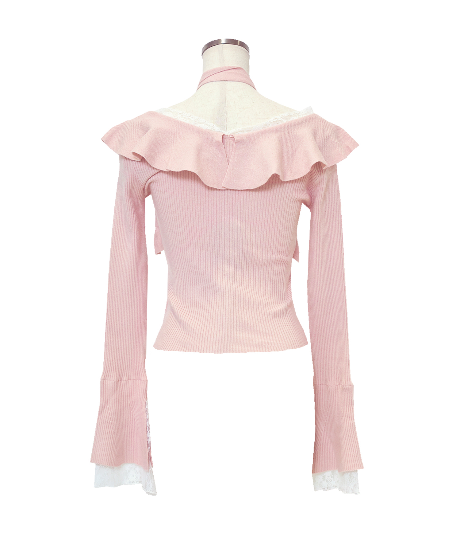 Ruffle collar knit tops – BUNNY APARTMENT