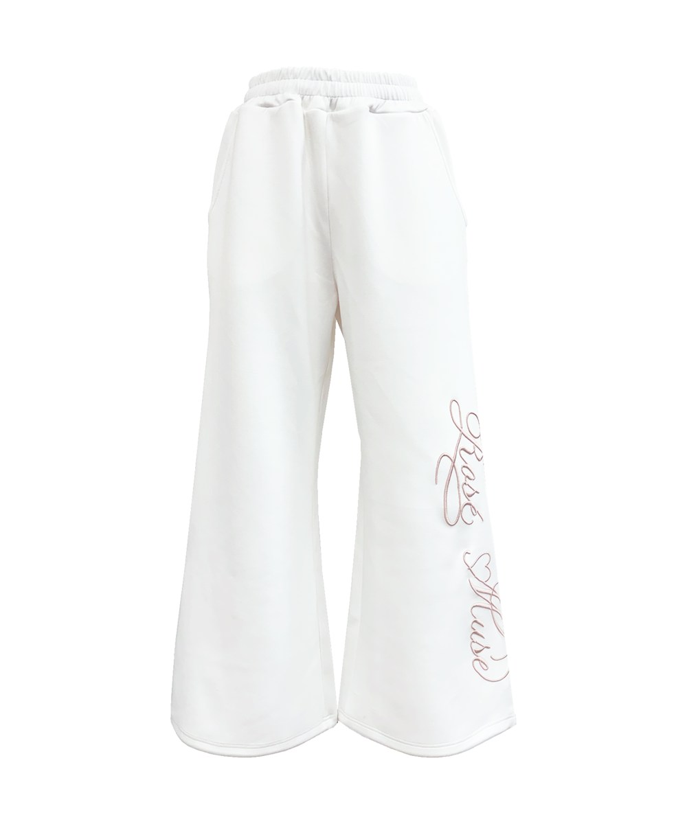 Logo 3d embroidery pants