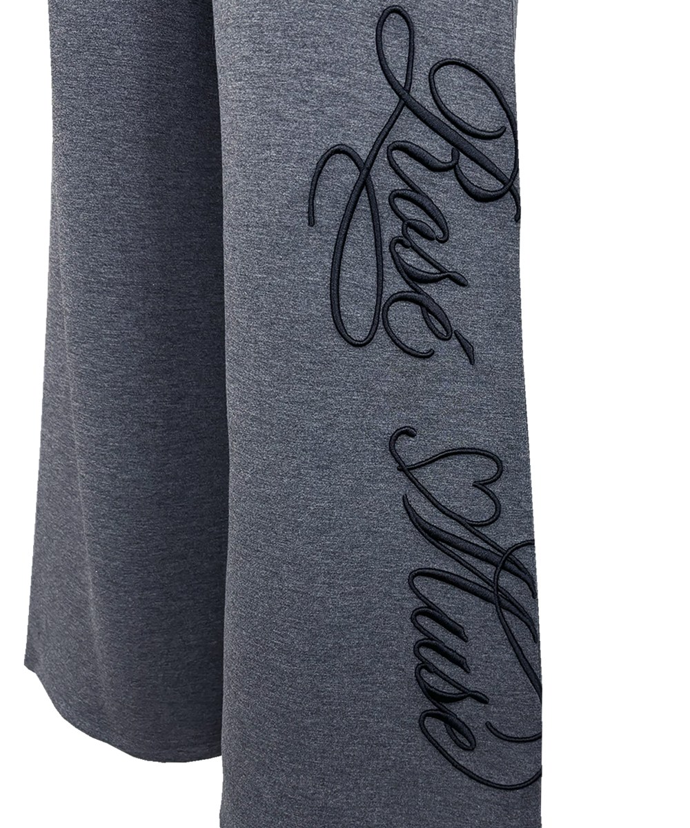 Logo 3d embroidery pants