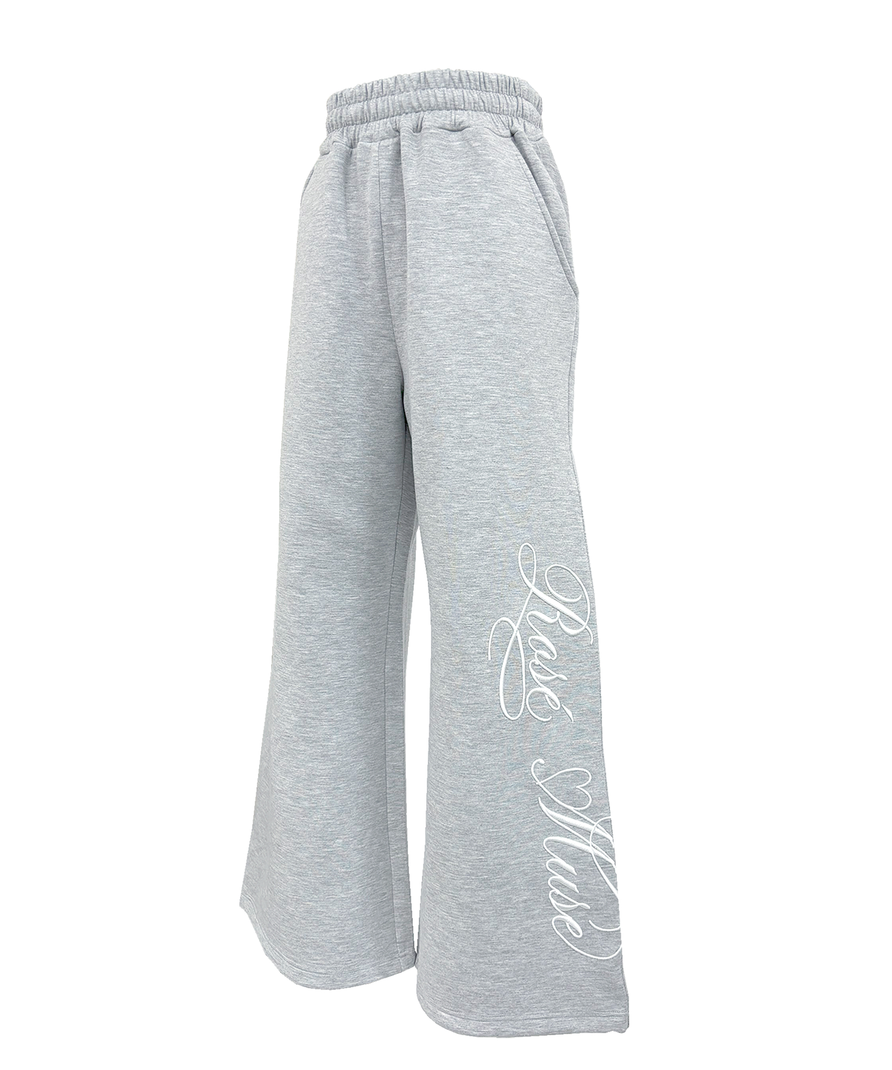 logo 3d embroidey pants パンツロゼミューズ Logo 3d embroidery pants – BUNNY APARTMENT