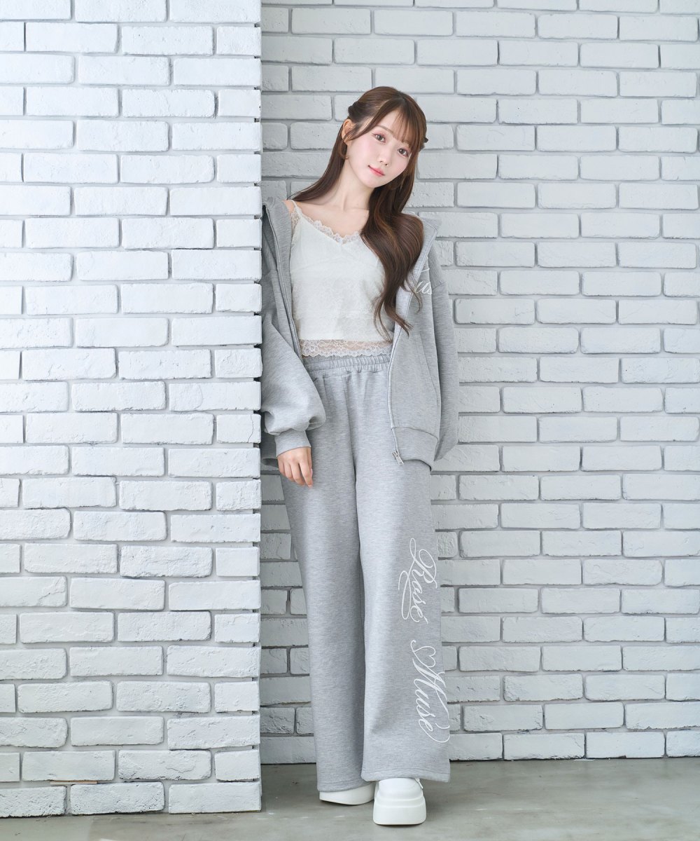 Logo 3d embroidery pants
