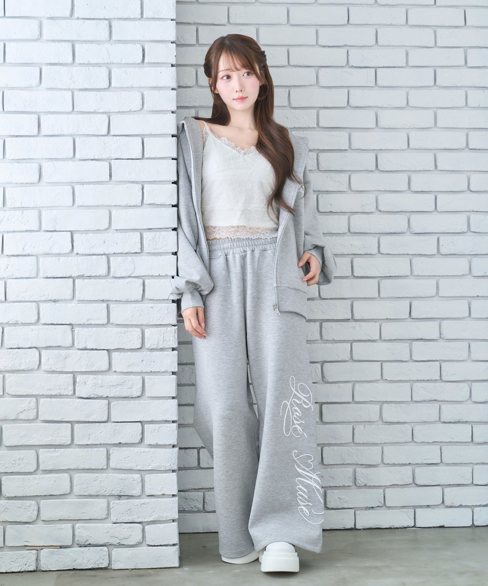 Logo 3d embroidery pants