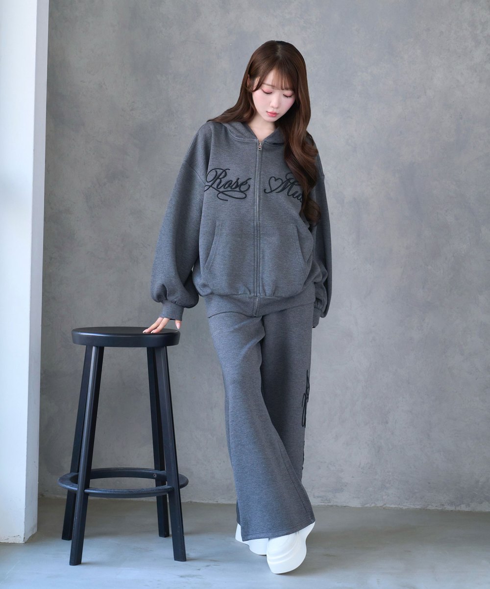 Logo 3d embroidery pants