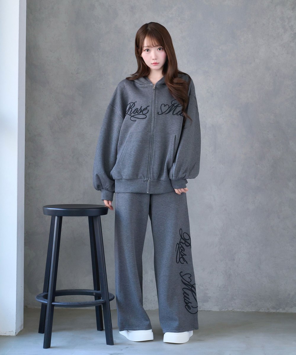Logo 3d embroidery pants