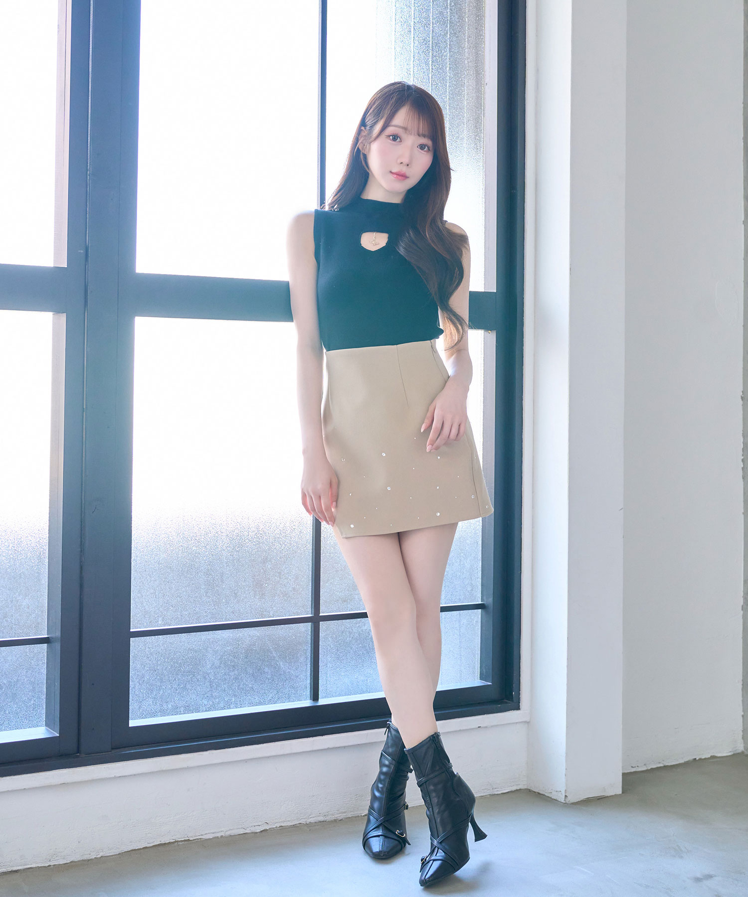 Wrap around skirt pants