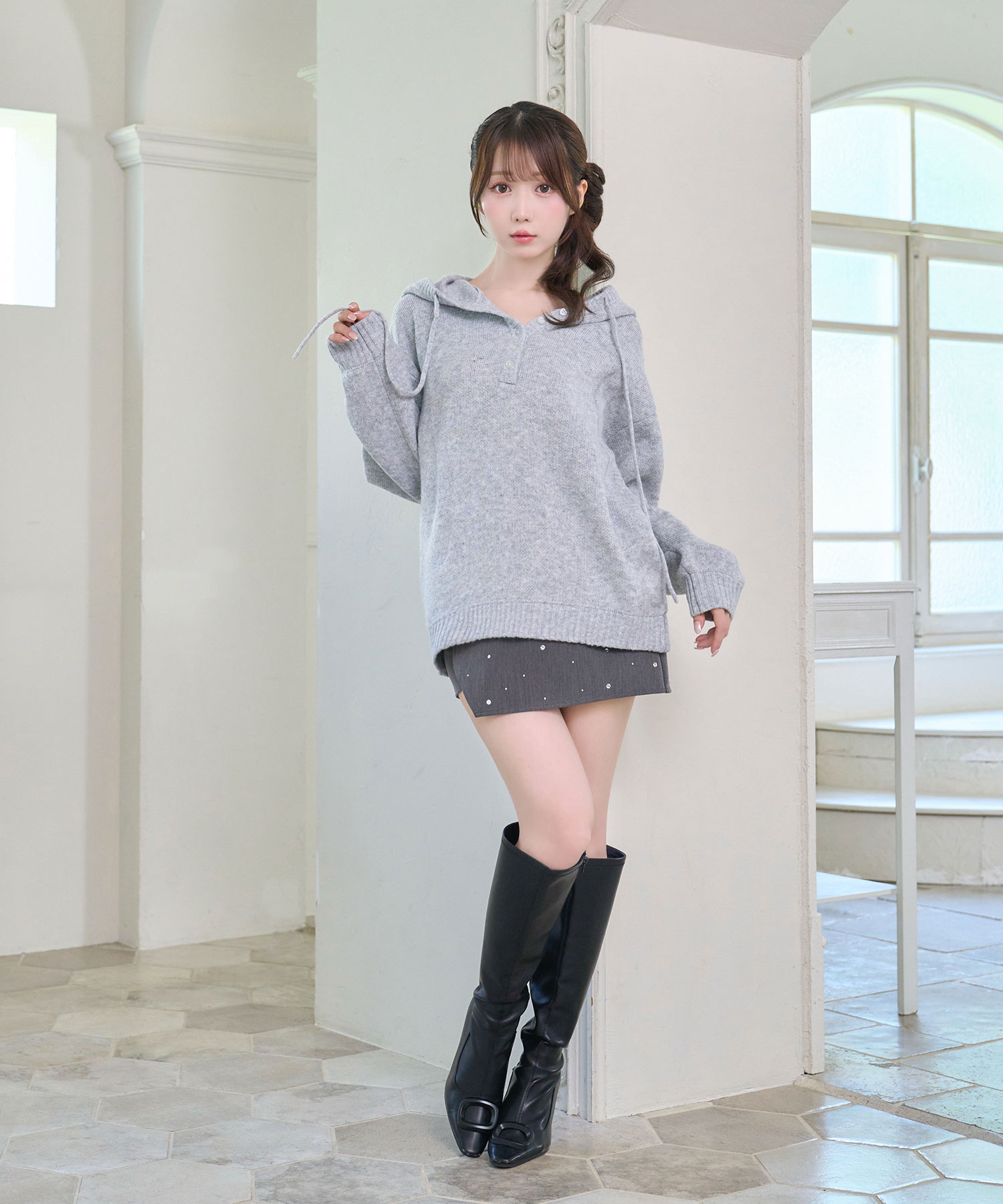 Wrap around skirt pants