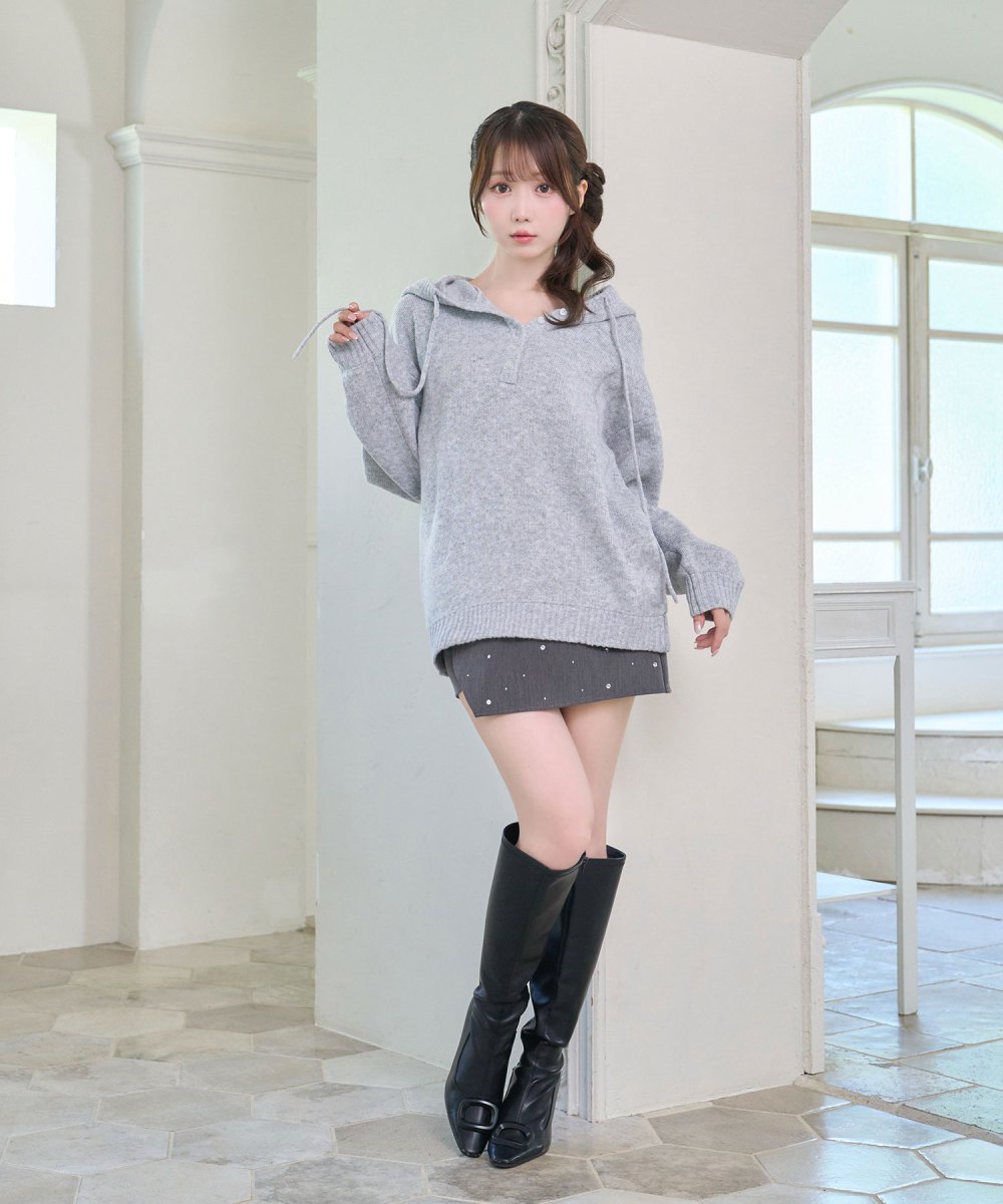 Wrap around skirt pants