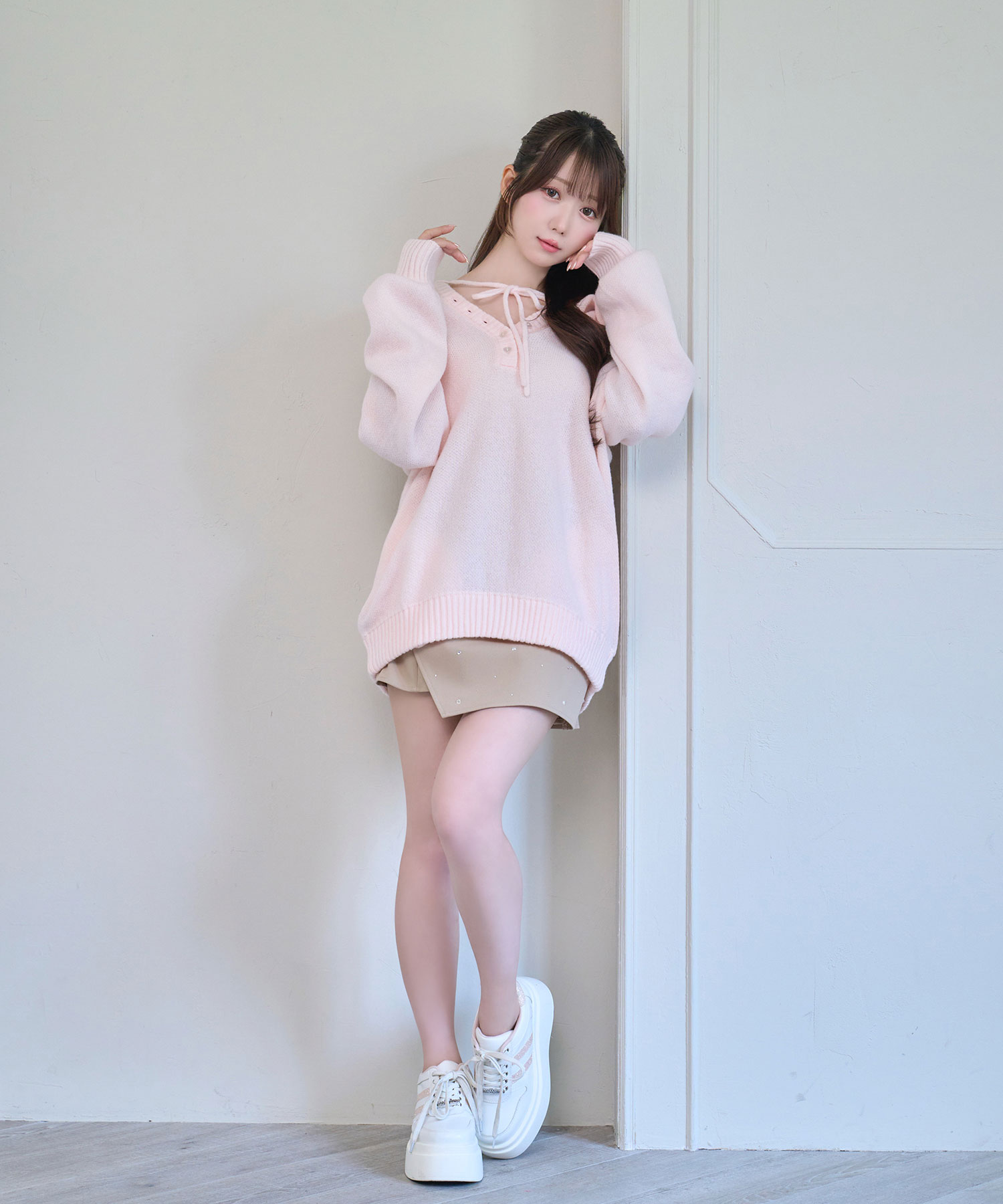 Wrap around skirt pants