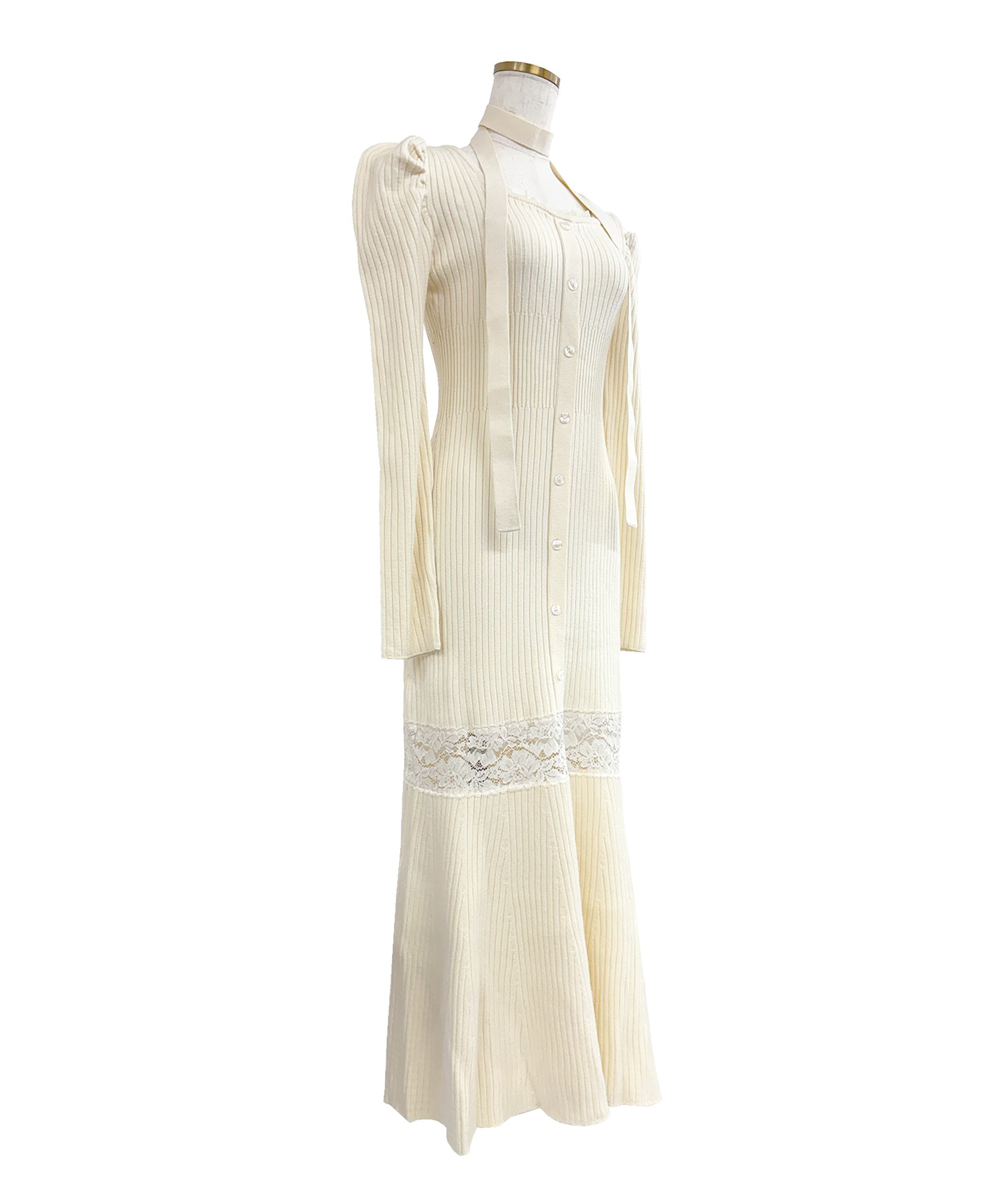 Mermaid lace knit dress