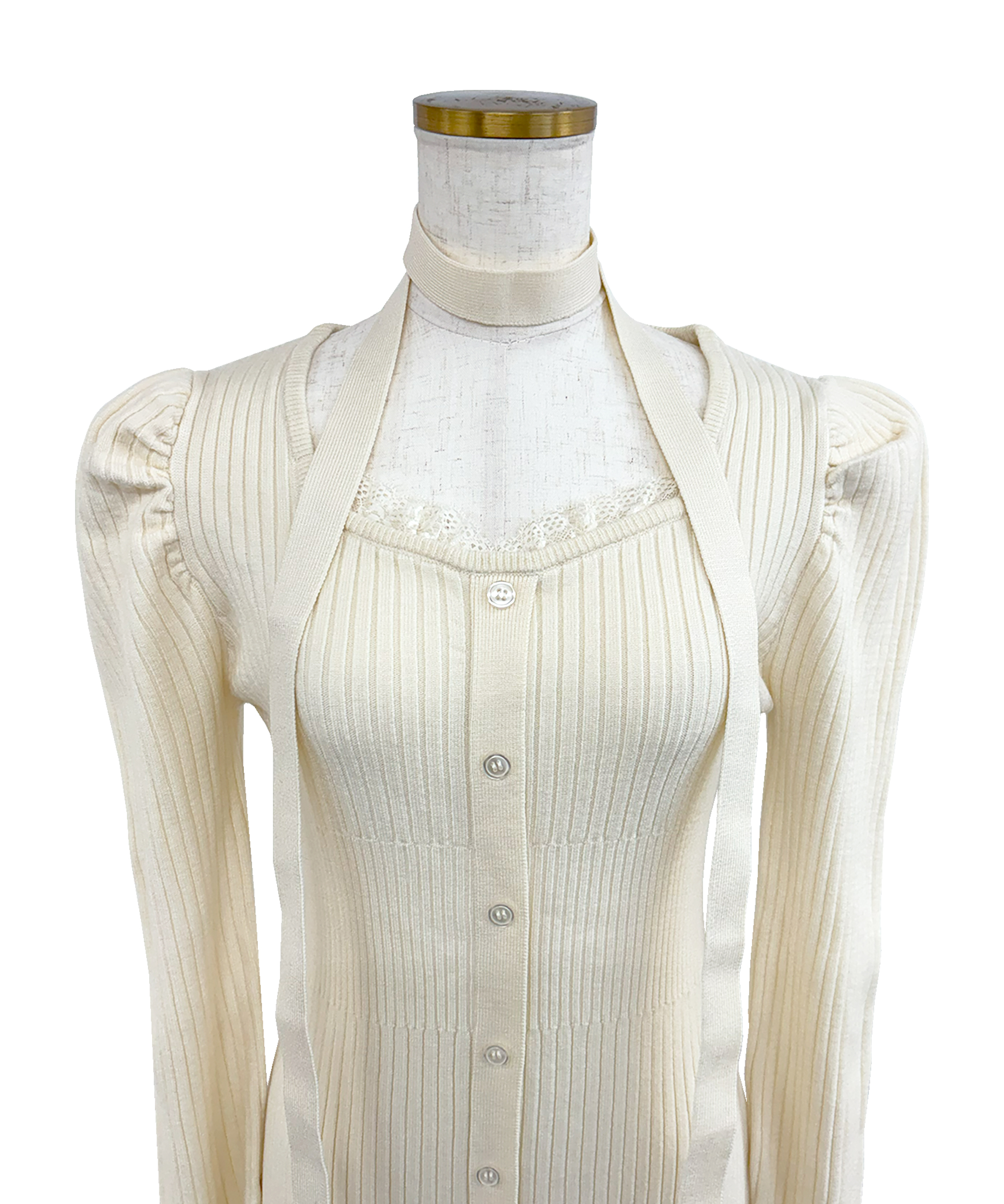 Mermaid lace knit dress