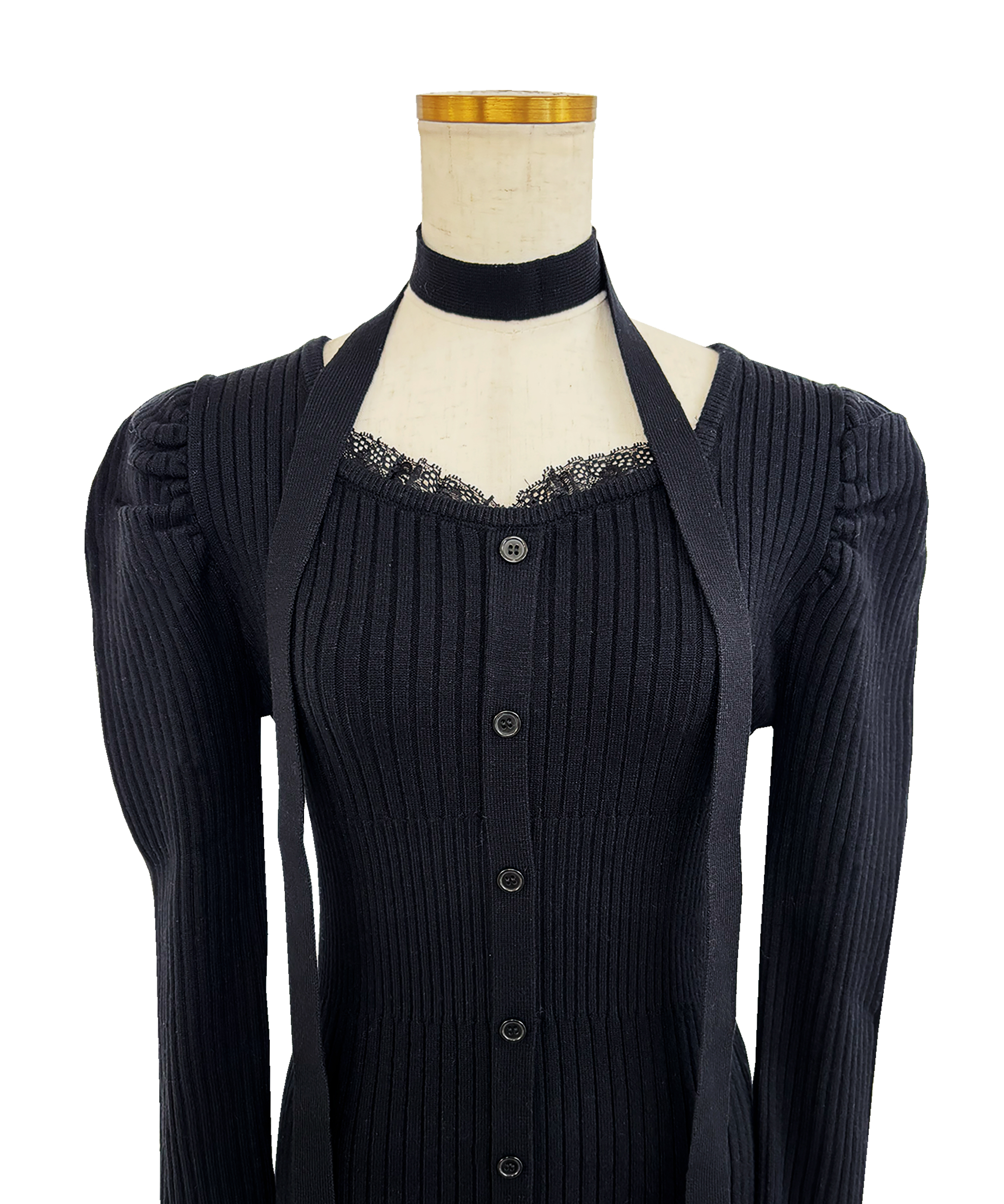 Mermaid lace knit dress