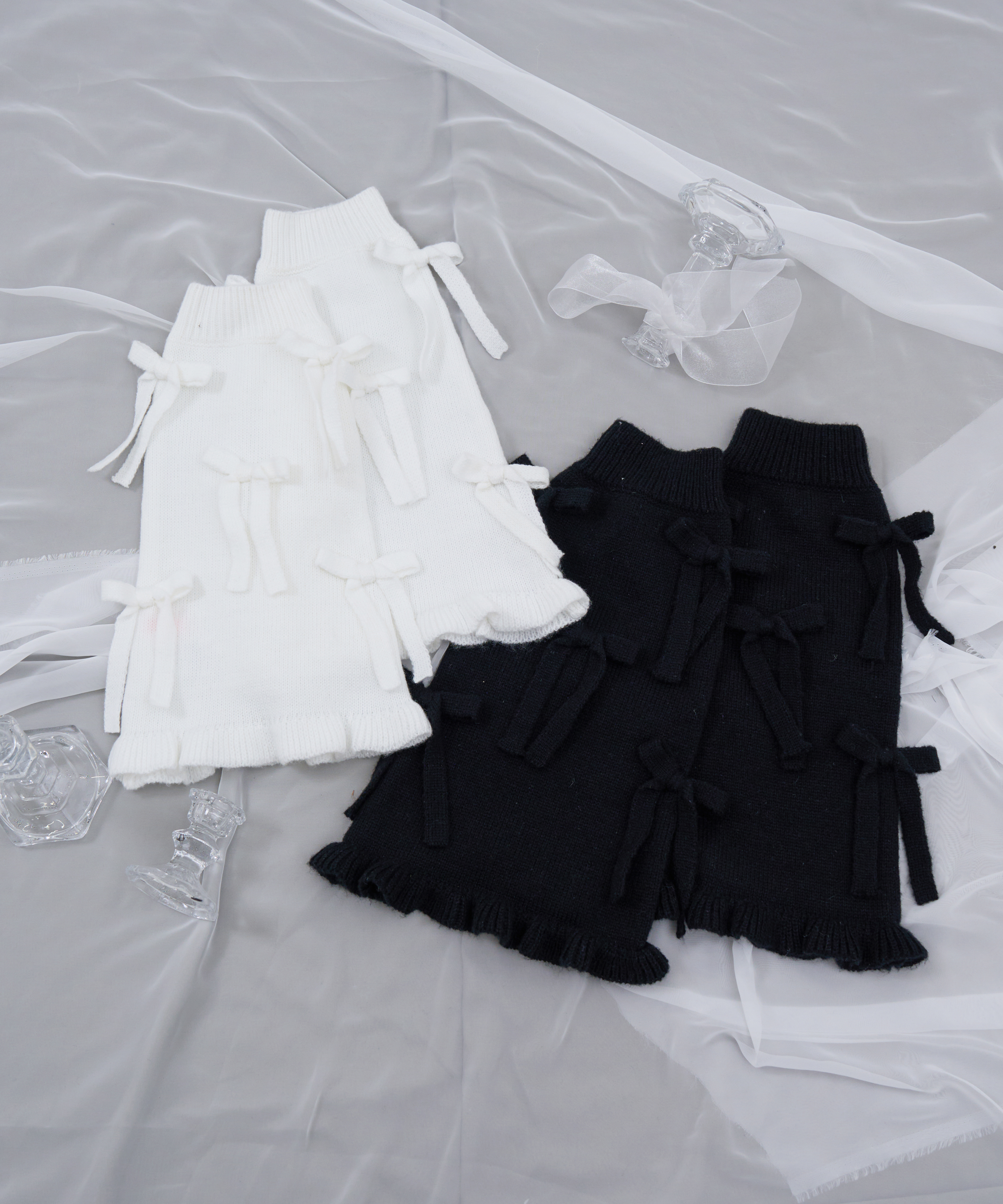monepine/モネピネ/ホワイト フリル ショーツ&レッグウォーマー monepine パンツ lace frill shorts＆leg warmers/レースフリル