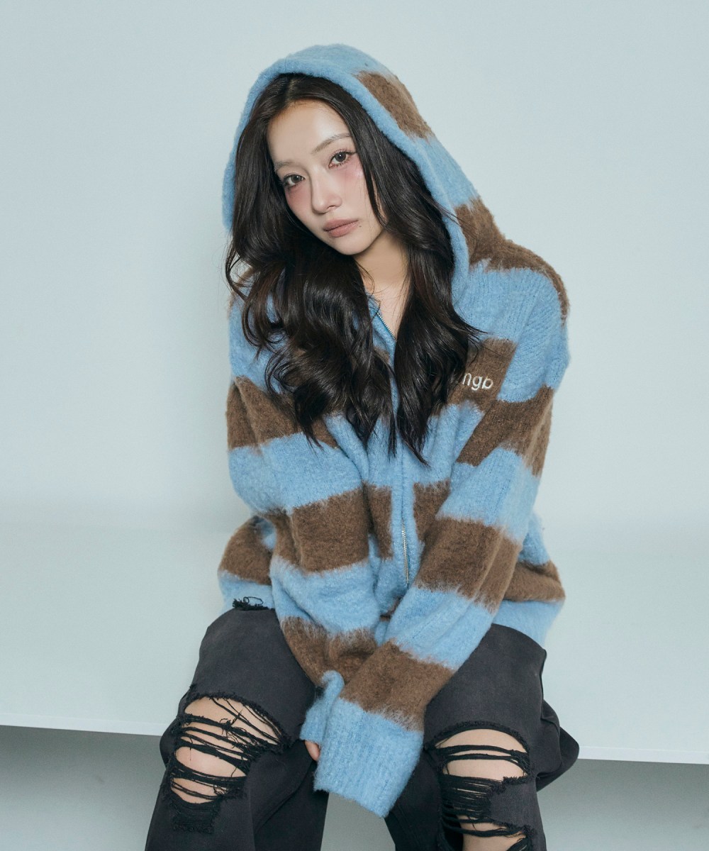 UNISEX ボーダーブークレフーディニット – BUNNY APARTMENT