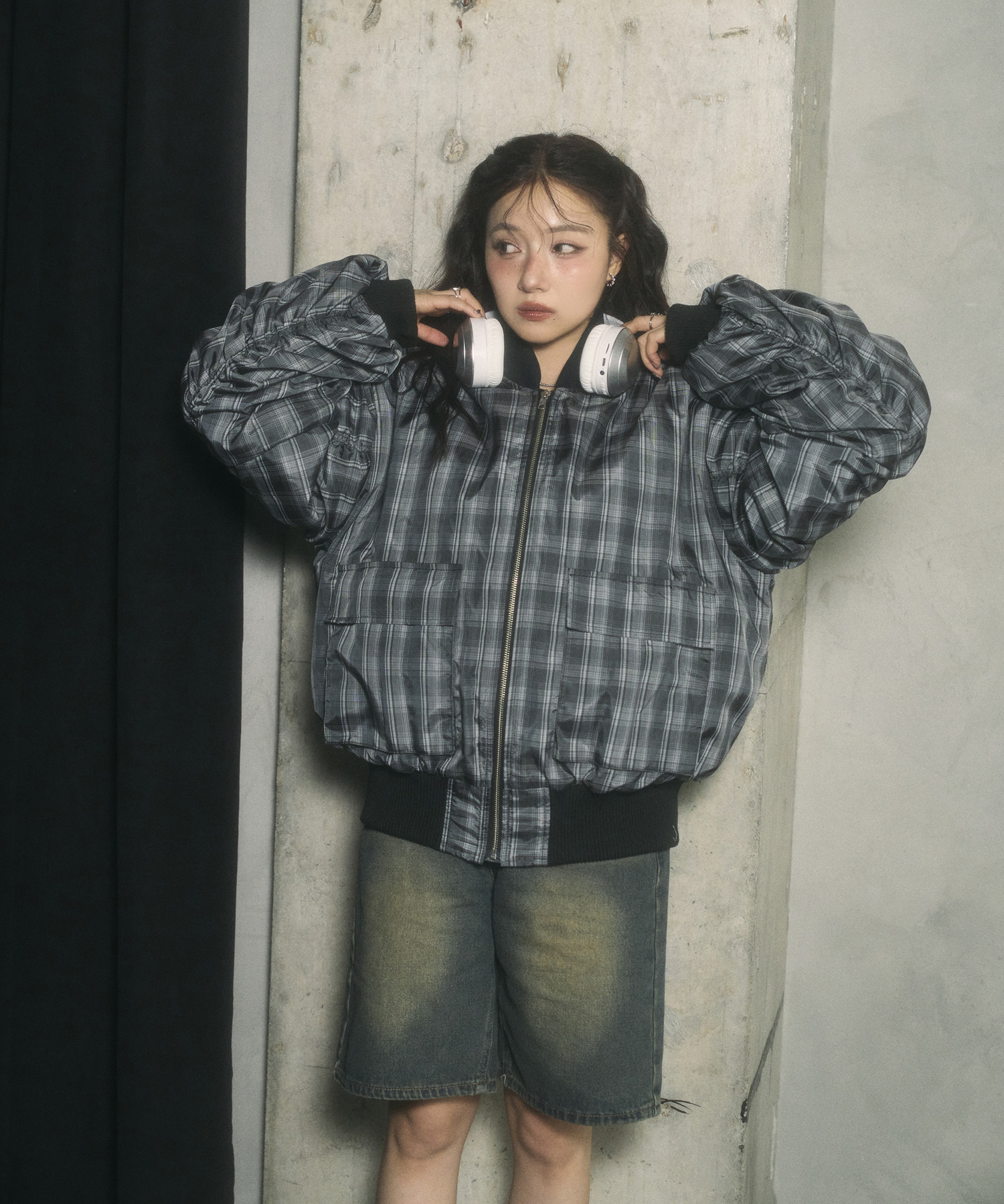 ビアズリー　後ろぷっくりブルゾン　ジャケット　2022年モデル　サイズ1 BEARDSLEY（ビアズリー）の「後ろプックリブルゾン（ブルゾン