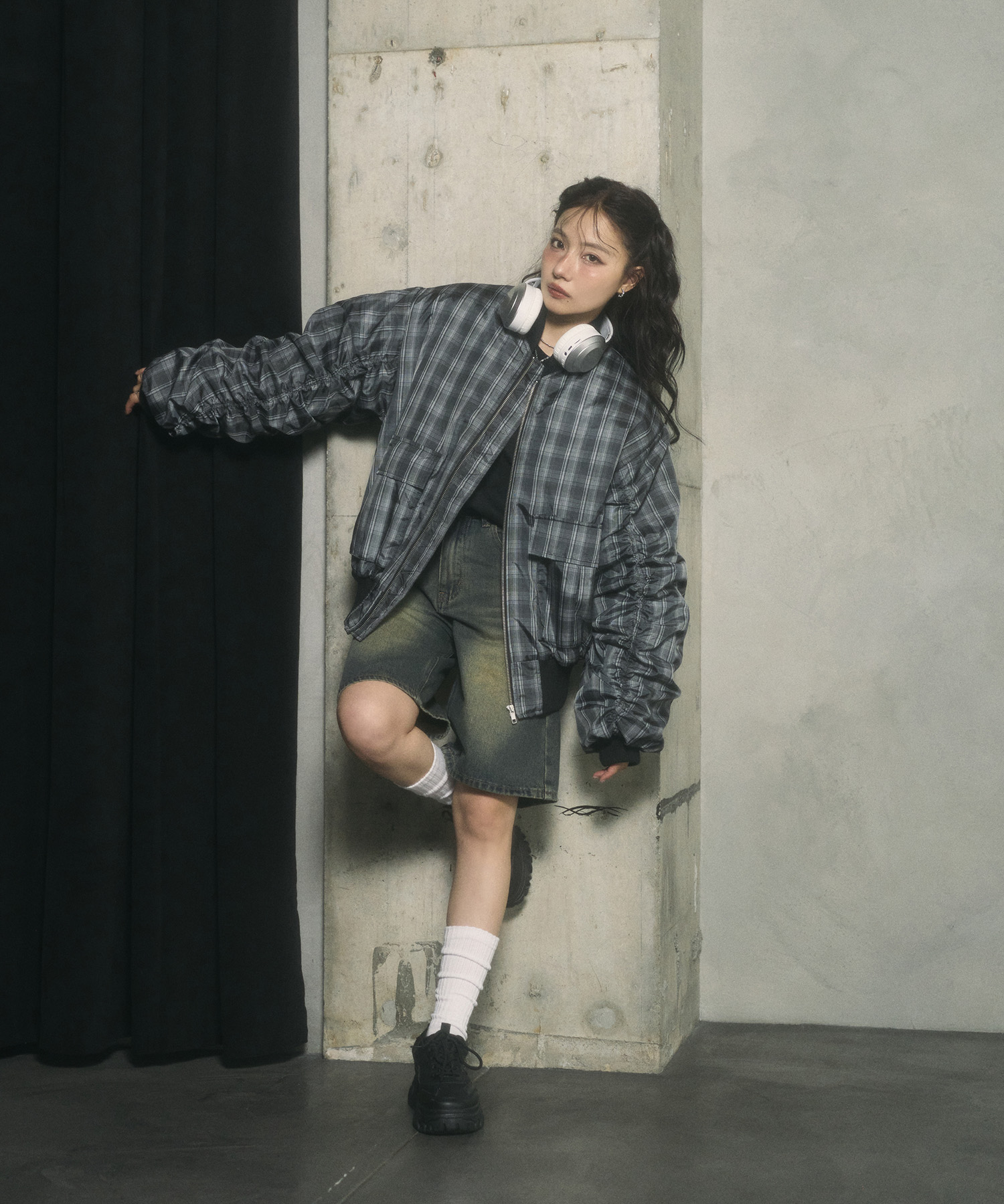   Jeans 中綿入りブルゾン 軽量】ソロナ中綿リブブルゾン(その他のコート・ブルゾン