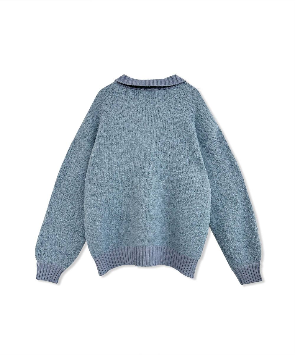 UNISEX ルーズポロニット