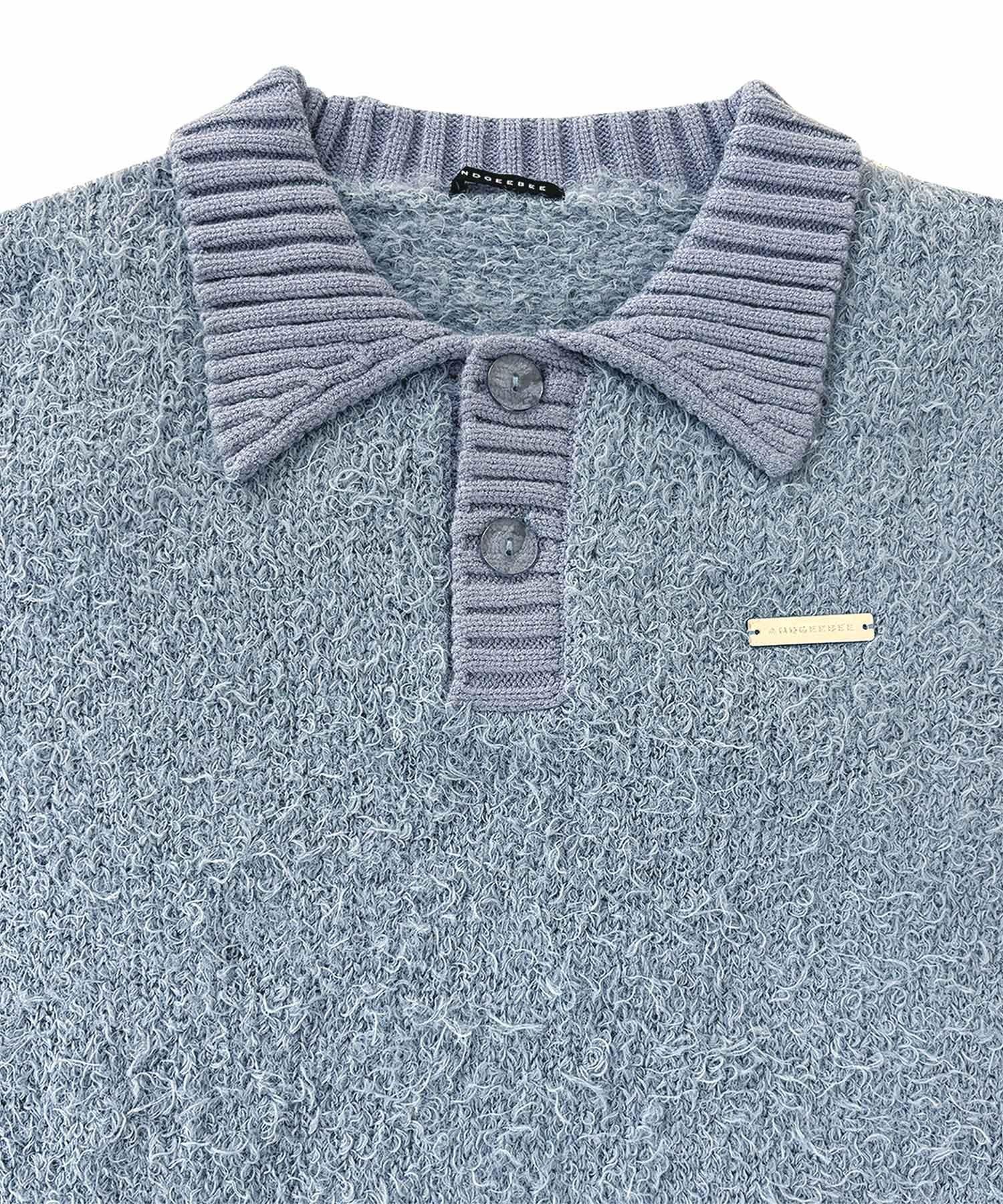 UNISEX ルーズポロニット