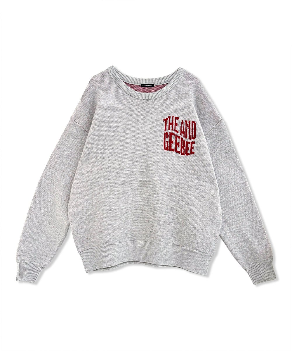 UNISEX ウェーブロゴニット