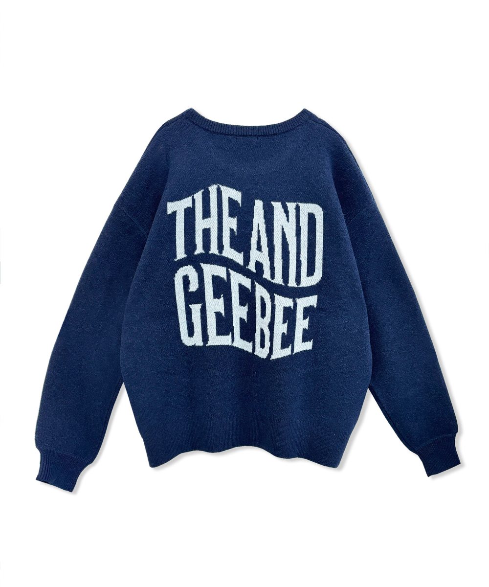 UNISEX ウェーブロゴニット