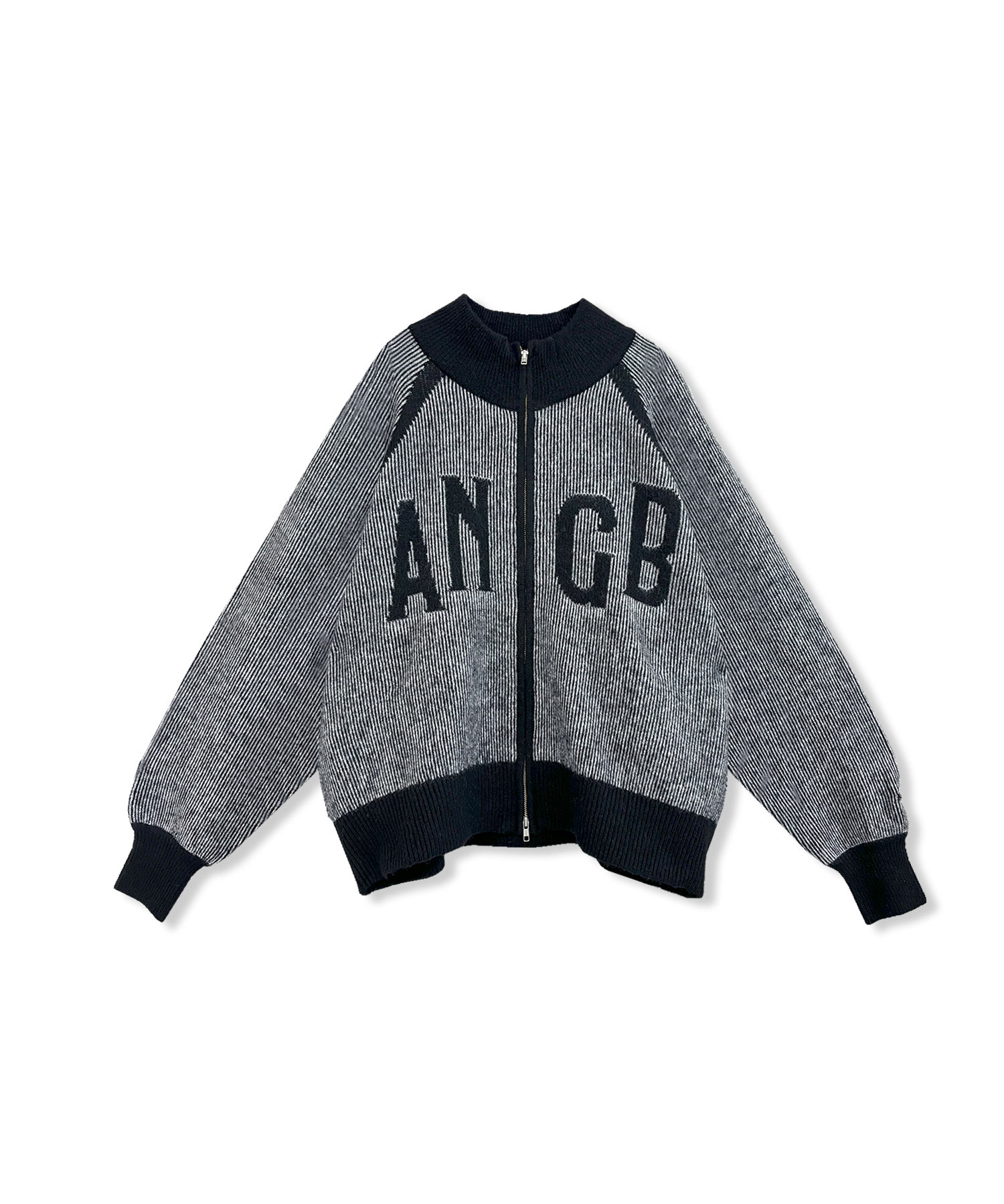 UNISEX プレーティングジップニット