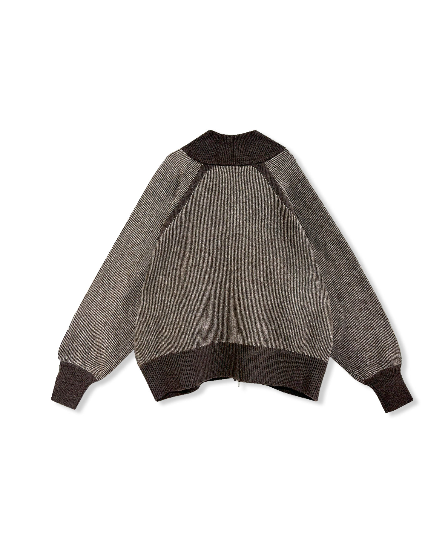 UNISEX プレーティングジップニット