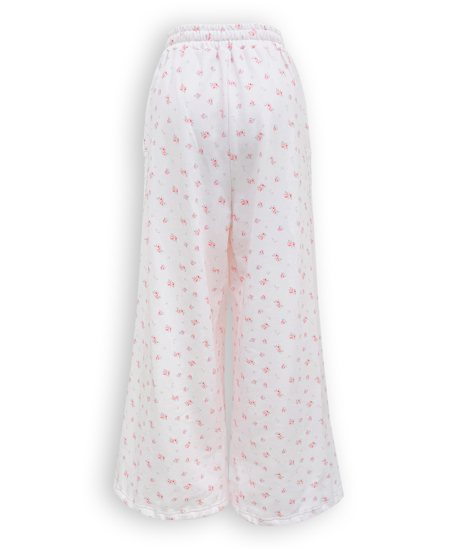 コットンはしごレーススウェットパンツ